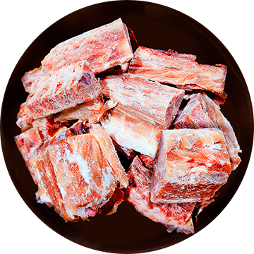 등뼈가 엄선된 고품질 돼지 뼈 선별 수급 과정